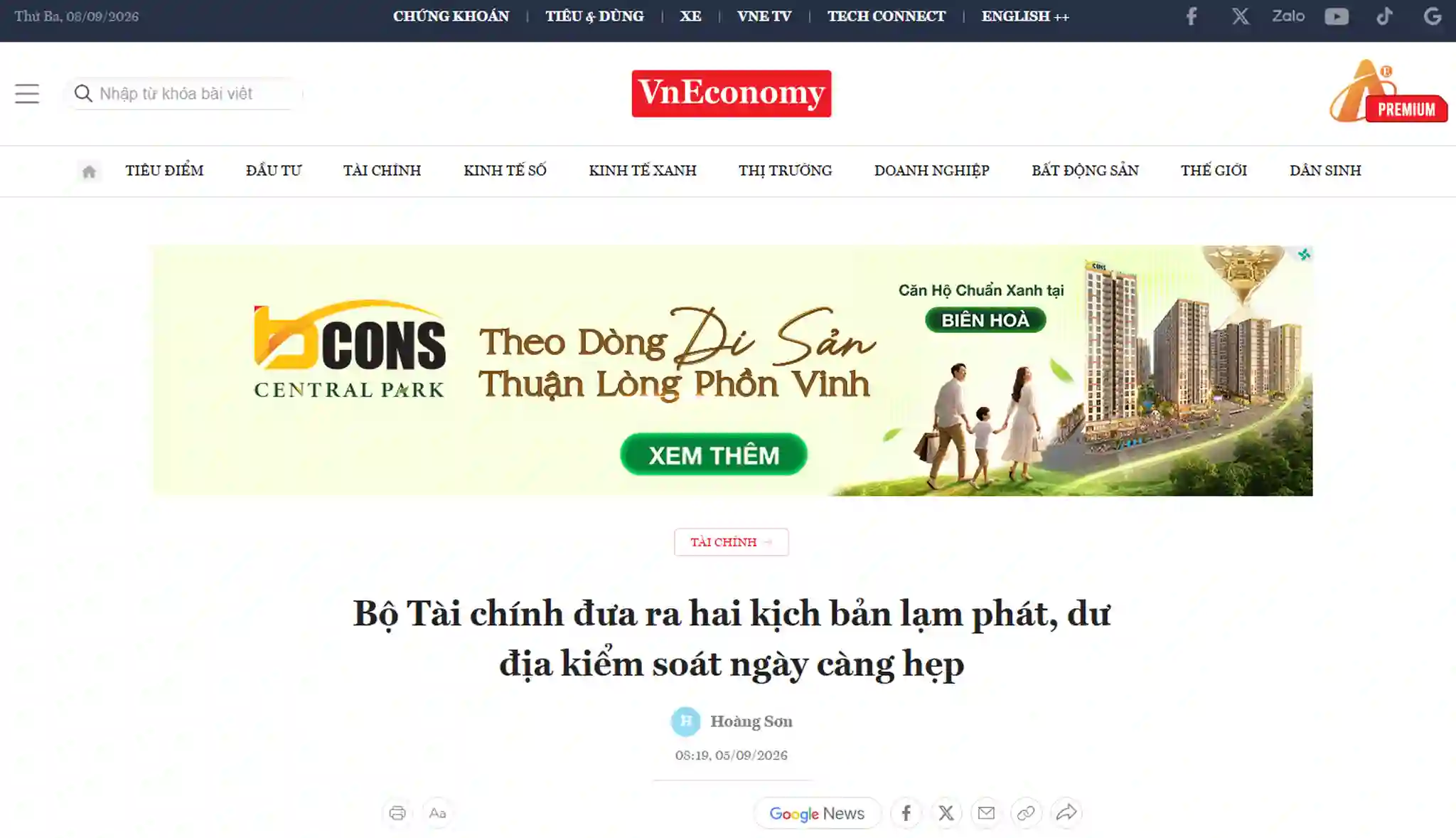 LẠM PHÁT 2026 TIẾN SÁT NGƯỠNG 4,5%